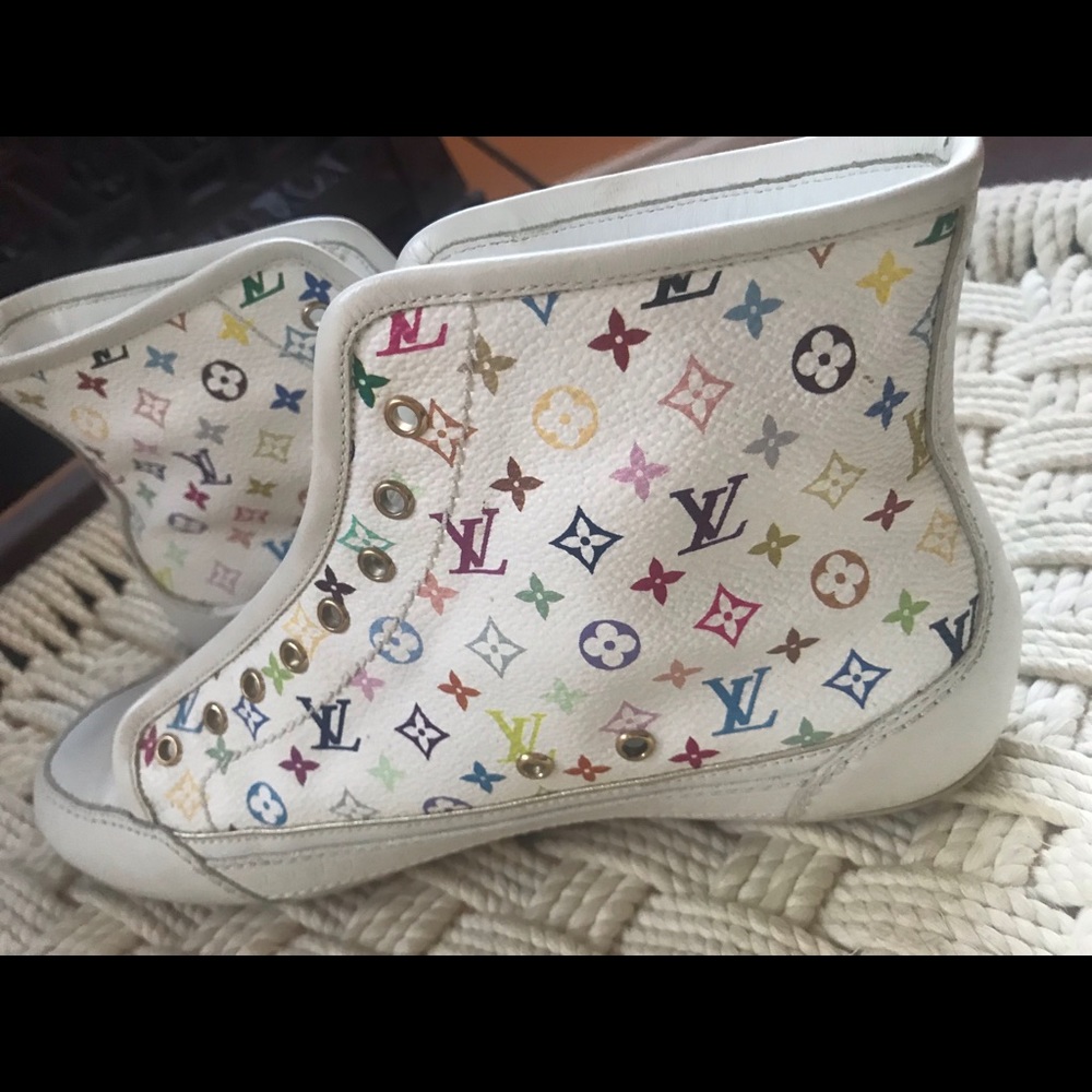 Louis Vuitton High Top Monogram Shoes